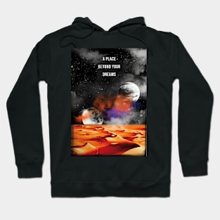 Dune retro travel art print Hoodie